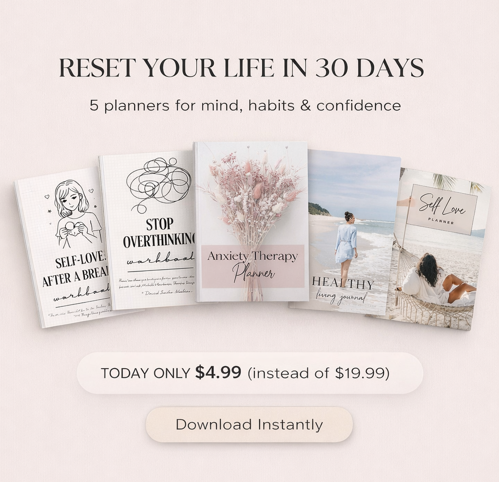 Rebuild Your Mind, Habits & Confidence in 30 Days — 5 All-in-One Digital Planners