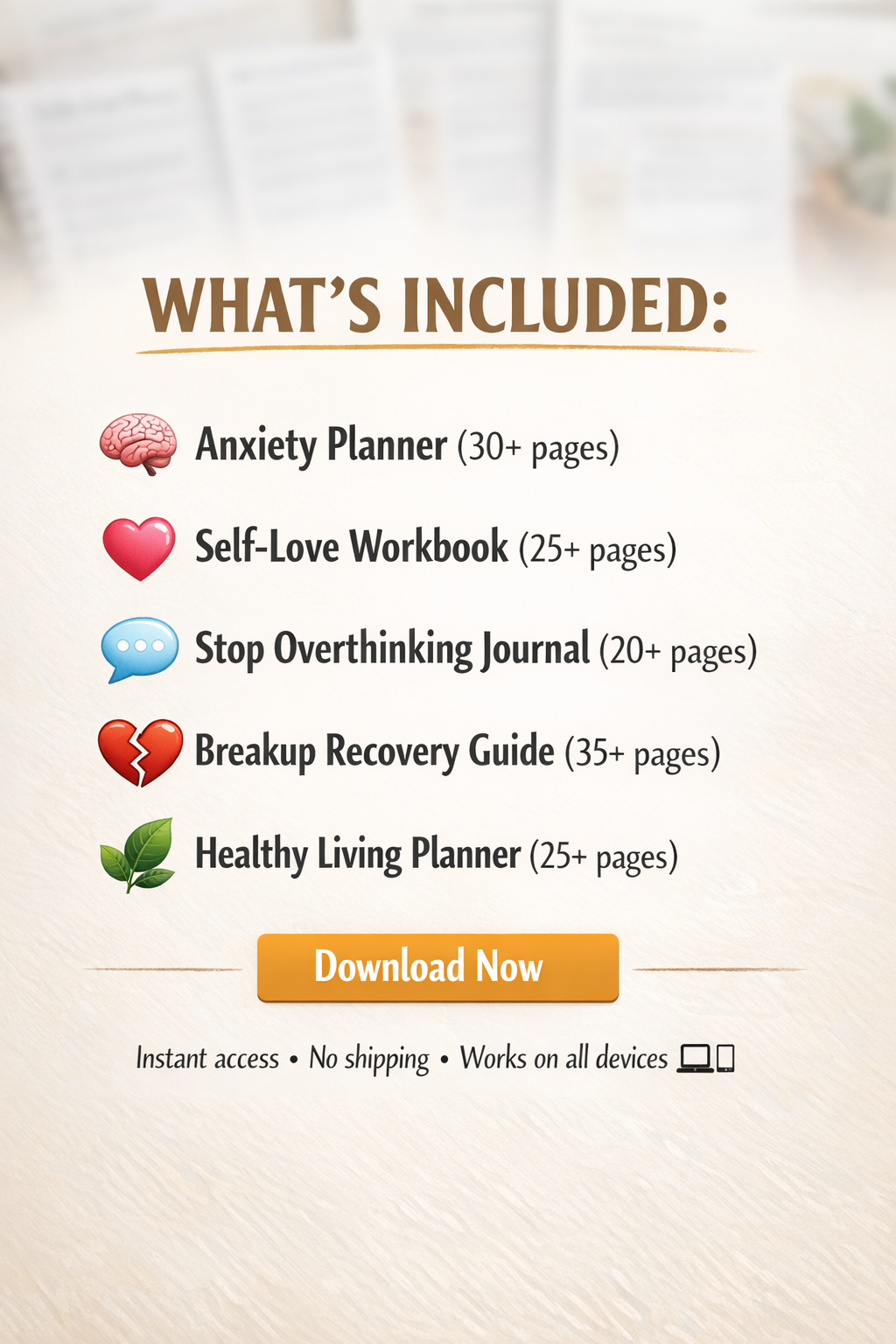 Rebuild Your Mind, Habits & Confidence in 30 Days — 5 All-in-One Digital Planners