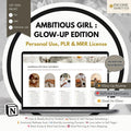 Glow-Up Edition Notion Planner: Self-Care, Goals, Routines (PLR & MRR License, Personal Use) (Digital Download)