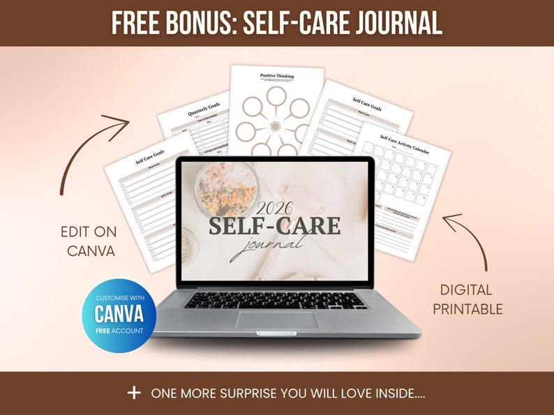 1000 ADHD Life Planner & Calendar Bundle PDF, Editable Canva Templates, Printable Productivity Journal, PLR Resell Rights