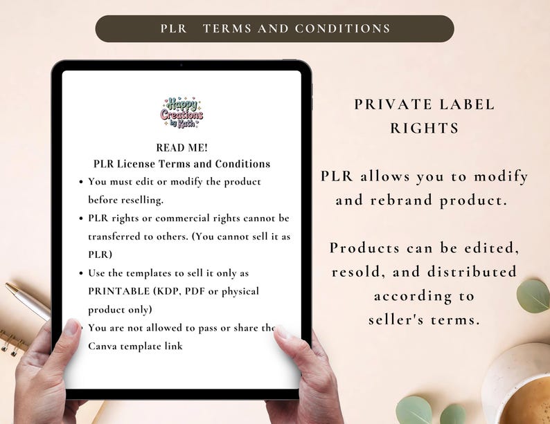 PLR Stop Overthinking Workbook, Printable and Editable Template, Commercial Use, Mindfulness Journal, Self-Care Journal, Anxiety